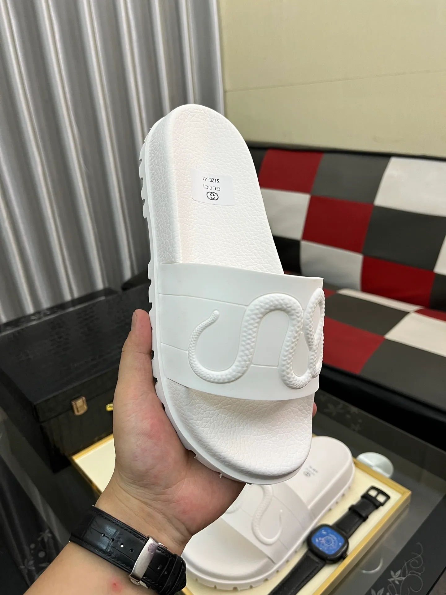 Men's men's shoes💰260⌚️⌚️ＧＵＣＣＩ.Gucci.Official website 1:1 popular slippers hot sale! Original original material 🩴 SIZE: 38-46 (45.46 non-refundable)